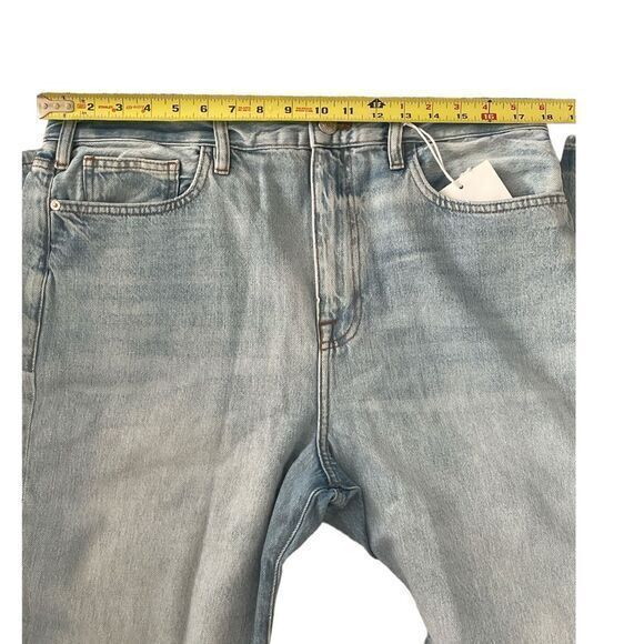 FRAME Revolve Le Jane High Rise Straight Leg Distressed Jeans 32 Winslow - Picture 8 of 12